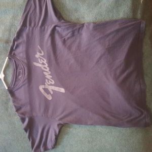 Men's size large charcoal color fender t-shirt